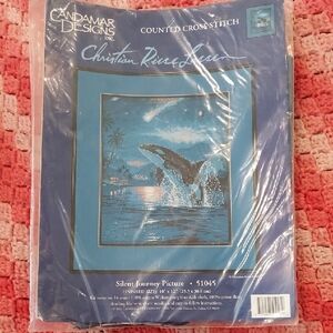 Candamar Designs Blue Counted Cross Stitch Kit